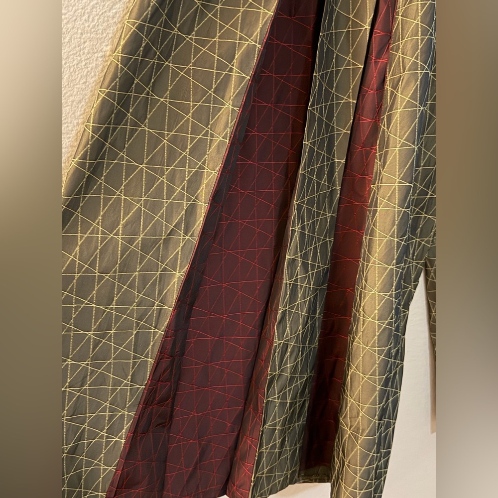 Luukaa Olive Green Quilted Skirt-Pant with Black Waistband - Picture 3 of 8